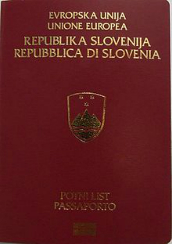 Паспорт Словении